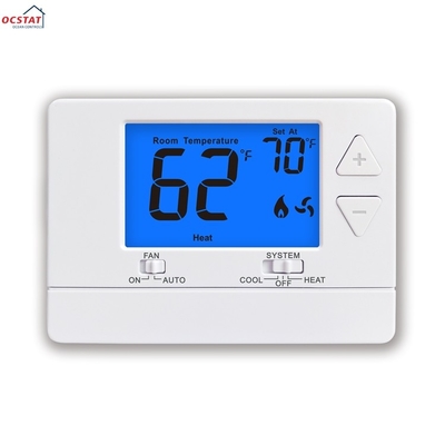 Riseem Display ABS LCD Termostato de aire acondicionado para habitación HVAC 24V 60Hz