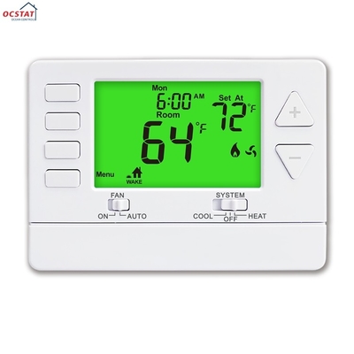 Riseem ABS Programable Sala de calefacción digital 1 calor 1 frío Termostato de una sola etapa