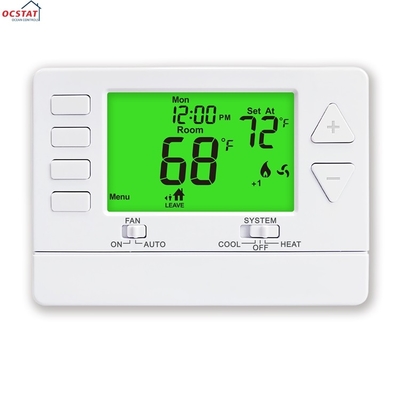 Riseem Digital LCD Batería 24V Sala electrónica de programación de 7 días Termostato para el control de temperatura