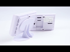 Termostato de ambiente digital RF con pantalla LCD azul ABS OEM ODM para calefacción y refrigeración