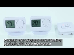 Regulador de temperatura blanco de la caldera de gas del ABS 220V Digitaces de E3RF RF Room Thermostat