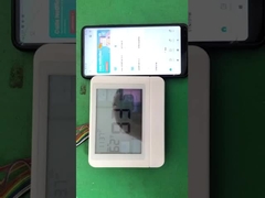 Termostato de ambiente digital blanco no programable para necesidades de control de temperatura y eficiencia